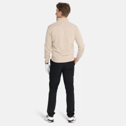 Abacus Tröjor Herr-M Louth Knitted Windstopper 151-Sandmelange