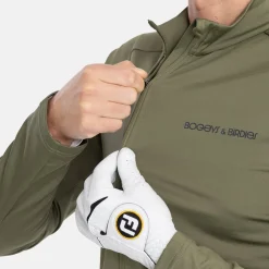 Bogeys & Birdies Tröjor Herr-M Mid Layer LS Full-Zip Leaf Clover Green