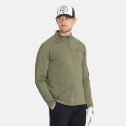 Bogeys & Birdies Tröjor Herr-M Mid Layer LS Full-Zip Leaf Clover Green
