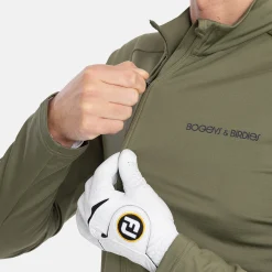 Bogeys & Birdies Tröjor Herr-M Mid Layer LS Full-Zip Leaf Clover Green