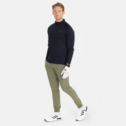 Bogeys & Birdies Tröjor Herr-M Mid Layer LS Full-Zip Svart Black