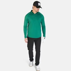 Bogeys & Birdies Tröjor Herr-M Mid Layer LS Zip Racing Green