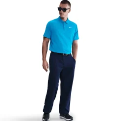 Nike Pikétröjor Herr-M Nk Df Tour Polo Print Laser Blue-White