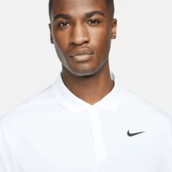 Nike Pikétröjor Herr-M Nk Df Vctry Solid Polo Vit White-Black