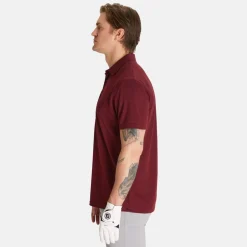 Abacus Pikétröjor Herr-M Prestwick Recycled Röd 411-Cranberry