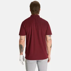 Abacus Pikétröjor Herr-M Prestwick Recycled Röd 411-Cranberry