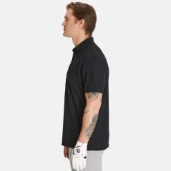 Abacus Pikétröjor Herr-M Prestwick Recycled Svart 600-Black