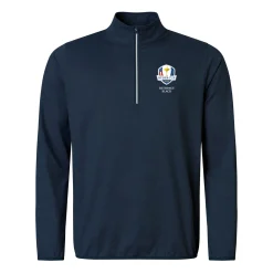 Abacus Tröjor Herr-M Rc25 Cradoc Halfzip Fleece Blå 300-Navy