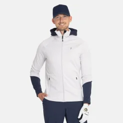 Peak Performance Tröjor Herr-M Rider Essentials Zip Hood Antarctica-Blue Shadow-