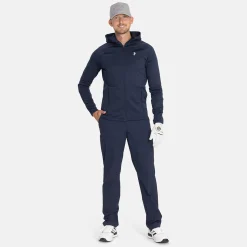 Peak Performance Tröjor Herr-M Rider Essentials Zip Hood Blue Shadow-Blue Shadow-