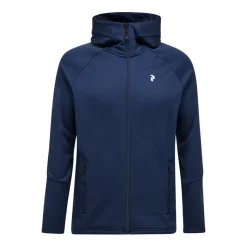 Peak Performance Tröjor Herr-M Rider Essentials Zip Hood Blue Shadow-Blue Shadow-