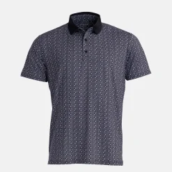 Bogeys & Birdies Pikétröjor Herr-M Tech Pique Micro AOP Svart Black