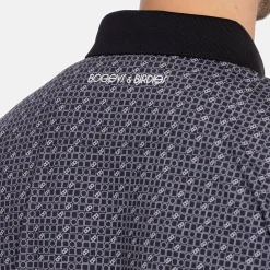 Bogeys & Birdies Pikétröjor Herr-M Tech Pique Micro AOP Svart Black