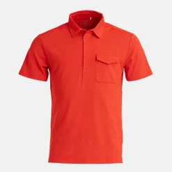 Bogeys & Birdies Pikétröjor Herr-M Tech Pocket Polo 2.0 Fiery Red