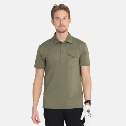 Bogeys & Birdies Pikétröjor Herr-M Tech Pocket Polo 2.0 Leaf Clover Green