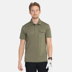 Bogeys & Birdies Pikétröjor Herr-M Tech Pocket Polo 2.0 Leaf Clover Green