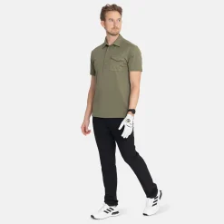 Bogeys & Birdies Pikétröjor Herr-M Tech Pocket Polo 2.0 Leaf Clover Green