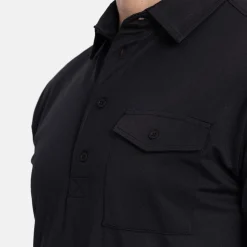Bogeys & Birdies Pikétröjor Herr-M Tech Pocket Polo 2.0 Svart Black