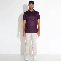 Abacus Pikétröjor Herr-M Tumble Drycool 311-Steelblue