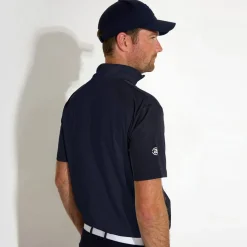 Abacus Pikétröjor Herr-M Turnberry Vit 193-White-Navy