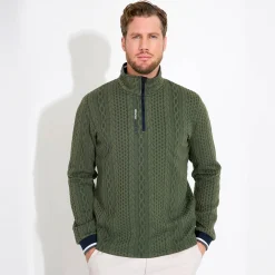 Abacus Tröjor Herr-M Woburn Midlayer Grön 517-Forest