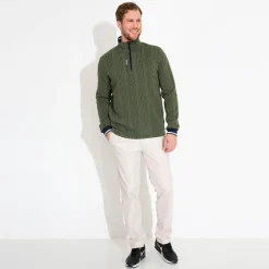 Abacus Tröjor Herr-M Woburn Midlayer Grön 517-Forest