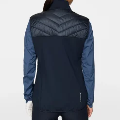 J.Lindeberg Västar Dam-Madde Quilt Hybrid Vest Blå JL Navy