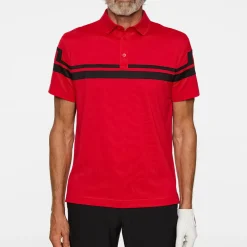 J.Lindeberg Pikétröjor Herr-Mads Polo Barbados-Cherry