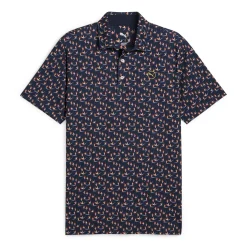 Puma Pikétröjor Herr-Mattr Paradise - Lc Deep-Navy-Sunny-Yellow