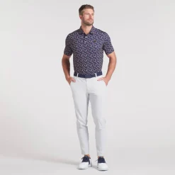 Puma Pikétröjor Herr-Mattr Paradise - Lc Deep-Navy-Sunny-Yellow