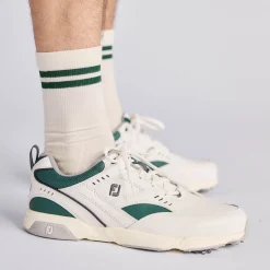 Local Rule Strumpor Herr-Merino Socks Green Stripe