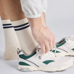 Local Rule Strumpor Herr-Merino Socks Blå Navy Stripe