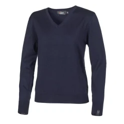 Ivanhoe Tröjor Dam-Merino V-Neck Blå Navy (022)