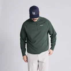 Local Rule Tröjor Herr-Midlayer Q-Zip Deep Forrest Green
