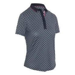 Callaway Pikétröjor Dam-Mini Geo Floral Ss T Blå Peacoat