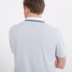 Callaway Pikétröjor Herr-Mini Stripe Polo Vit Vit (100)