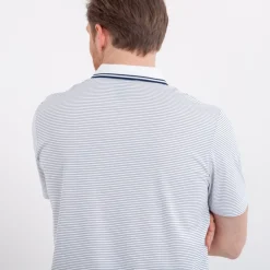Callaway Pikétröjor Herr-Mini Stripe Polo Vit Vit (100)