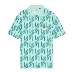 Lyle & Scott Pikétröjor Herr-Monogram Printed Polo Shoreline (X518)