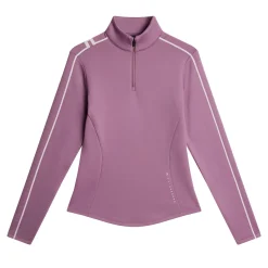 J.Lindeberg Tröjor Dam-Nefe Quarter Zip Mid Layer Very-Grape