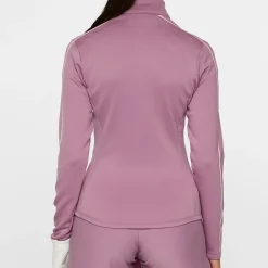 J.Lindeberg Tröjor Dam-Nefe Quarter Zip Mid Layer Very-Grape