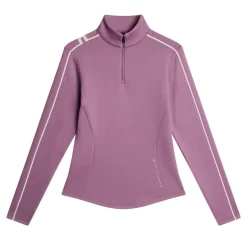 J.Lindeberg Tröjor Dam-Nefe Quarter Zip Mid Layer Very-Grape