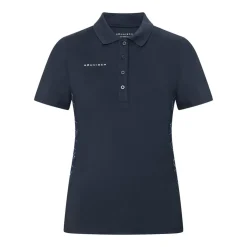 Röhnisch Pikétröjor Dam-Nicky Micro-R-Check-Navy