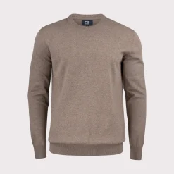 Cutter & Buck Tröjor Herr-Oakville Crewneck Nougat Melange (834)