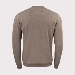 Cutter & Buck Tröjor Herr-Oakville Crewneck Nougat Melange (834)