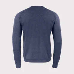 Cutter & Buck Tröjor Herr-Oakville Crewneck Blå Navy Melange (554)