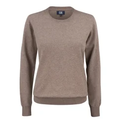 Cutter & Buck Tröjor Dam-Oakville Crewneck Brun Nougat Melange (834)