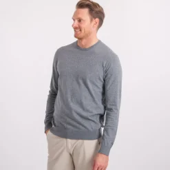 Cutter & Buck Tröjor Herr-Oakville Crewneck Grå Grå (95)