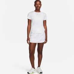 Nike Pikétröjor Dam-One Classic W Dri-Fit Short Vit White-Black