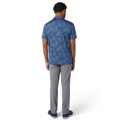 Original Penguin Pikétröjor Herr-OP All Over YD Botanical Jacquard Polo True-Navy