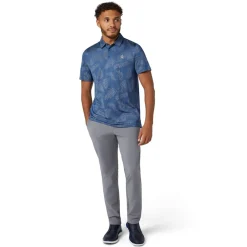 Original Penguin Pikétröjor Herr-OP All Over YD Botanical Jacquard Polo True-Navy